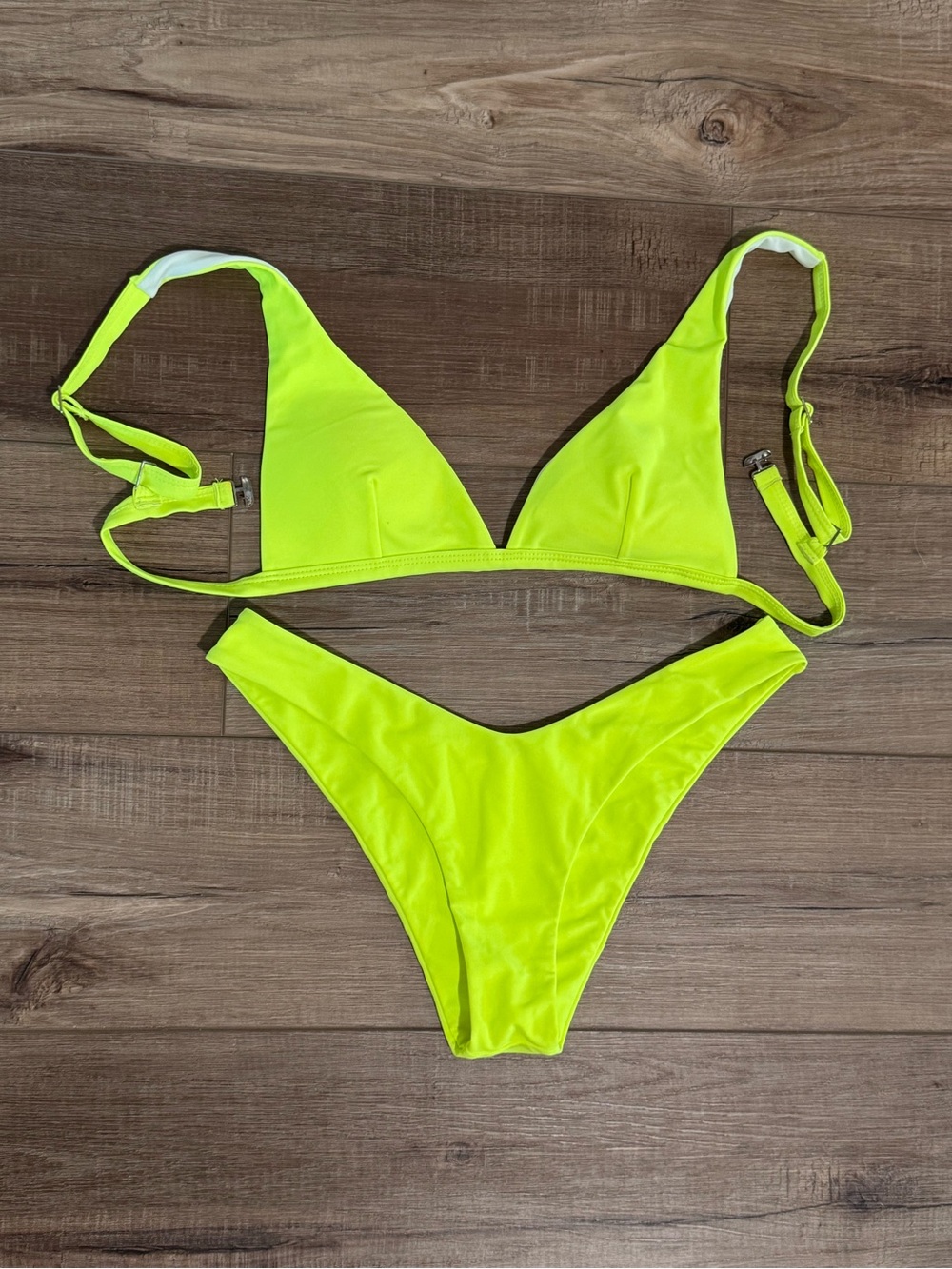 Zaful Neon Yellow Bikini Set